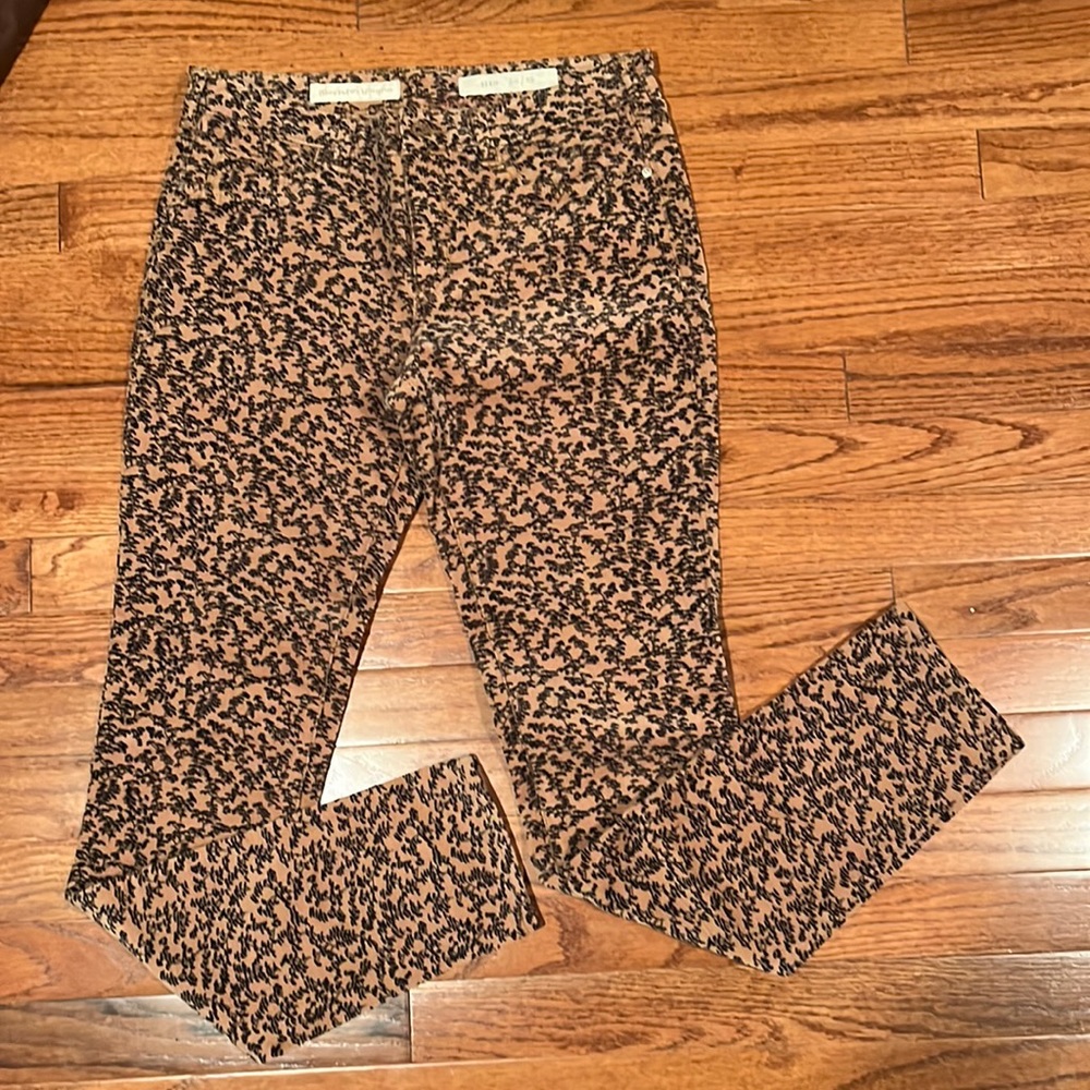 Pilcro Velvet Floral Pants